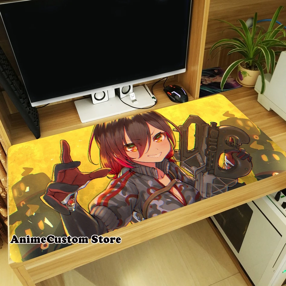 Game Hololive Roboco San Loli Girl Cosplay Anti-slip Large Mouse Pad Laptop Mice Mat Tabletop Keyboard Mat Anti-Slip Playmat