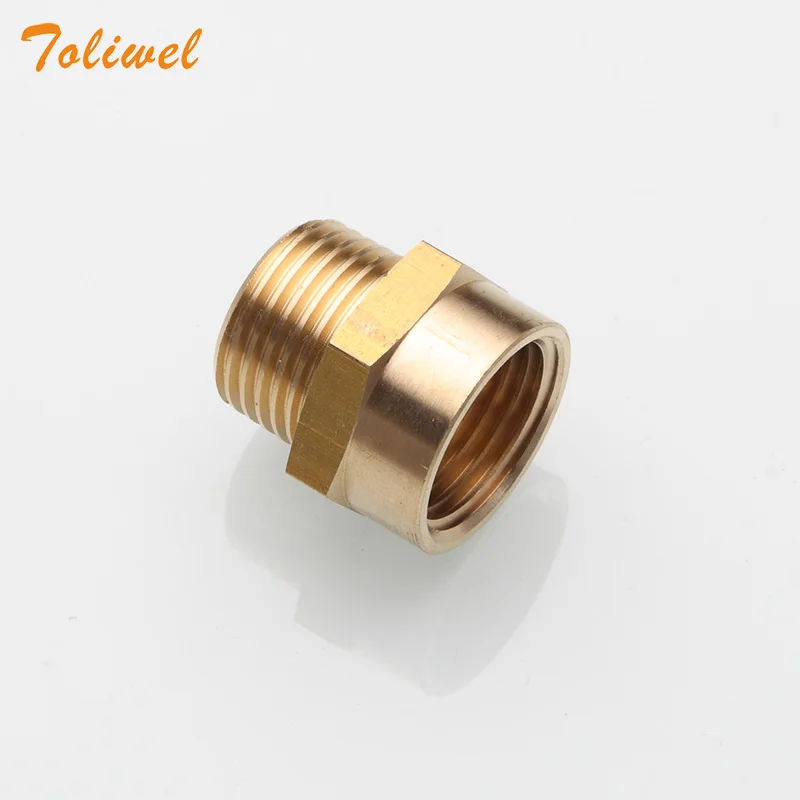 1/2” G Thread (BSP) Female to 1/2” NPT Male Connector BSP to NPT Adapter 1/2 Inch Industrial Metal Brass G Thread to Fittings