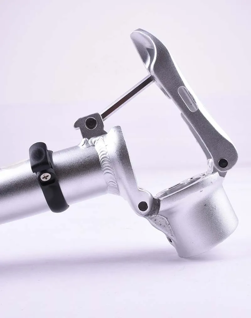 Folding Bike Stem, Threadless, Integrated, Folded, Quick-Release Alloy, Aluminum Fit, 25.4mm Handlebar Without Thread,
