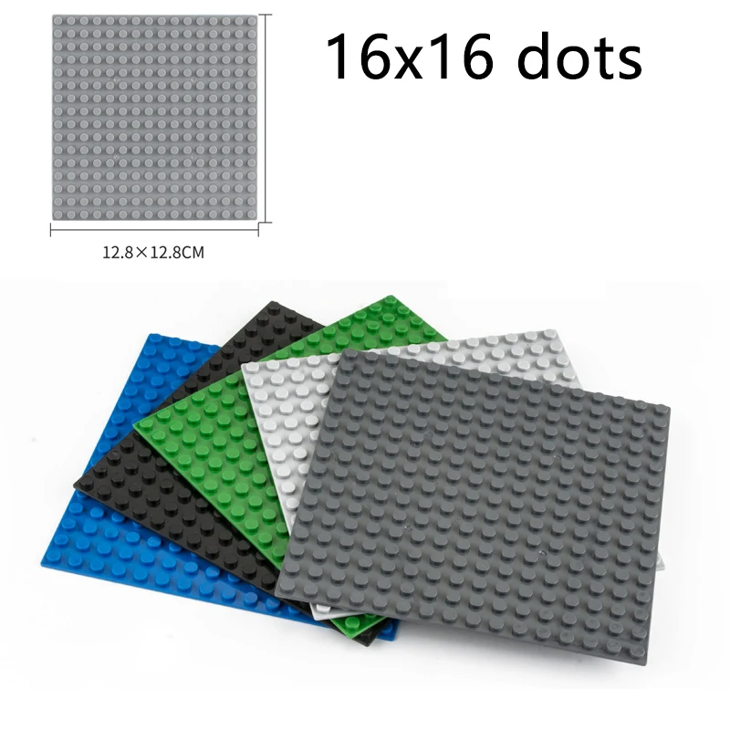 16*16 dots Classic Building Blocks Baseplates Compatible City Base Plates  for Construction Plastic Bricks  Toys for Children