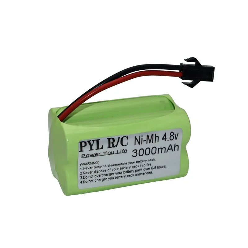 Batteria + caricabatterie 4.8v 3000mAh per auto RC serbatoi di navi camion Robot AA 4.8V NIMH batteria ricaricabile gruppo per pistola giocattoli RC