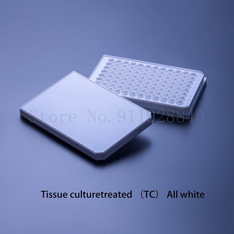 2pcs High Quality 96 well sterile ELISA Plate enzyme label instrument can remove adherent cell culture  TC fluorescence plate