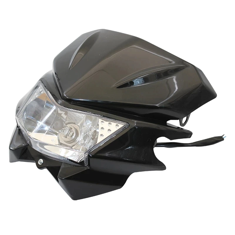 Motorcycle Universal Headlight 12V 35W H4 Headlight Fairing For KLX KX 110 WR250F WR450F Headlight Headlamp Dirt Bikes Off Road