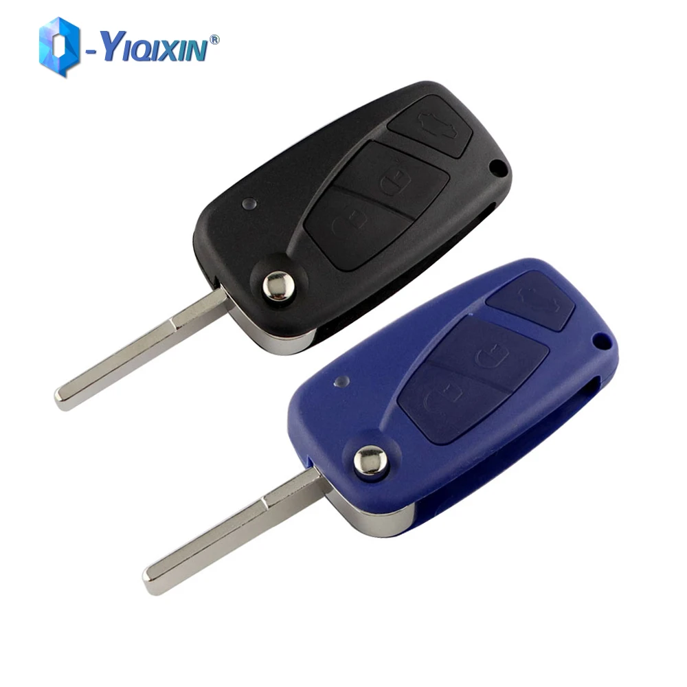 

YIQIXIN Folding 3 Buttons Keyless Case For Fiat 500 Panda EVO Idea Punto Ducato Stilo Doblo Bravo Fiorino Remote Car Key Shell