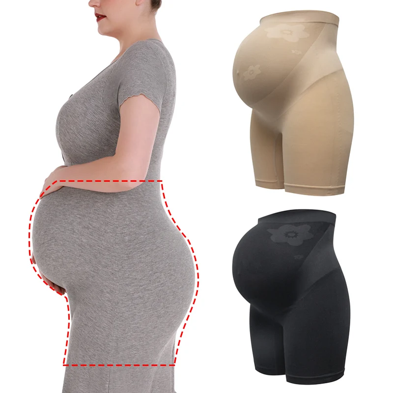 

High Waist Maternity Shapewear Abdomen Support Seamless Shorts Pregnancy Tummy Control Slimming Panties Modeling Body Shaper