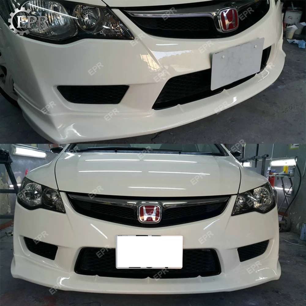 Carbon JS Bumper Lip For Civic FD2 Js Racing Carbon Fiber Front Lip Body Kits Racing Trim Part For FD2 Civic Tuning