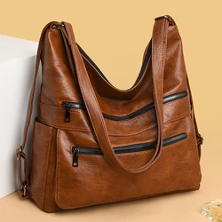 Large Women Shoulder Bag Pu Leather Crossbody Bag Luxury Ladies Messenger Bag Quality Top-handle Handbag Female Tote Bag Purse