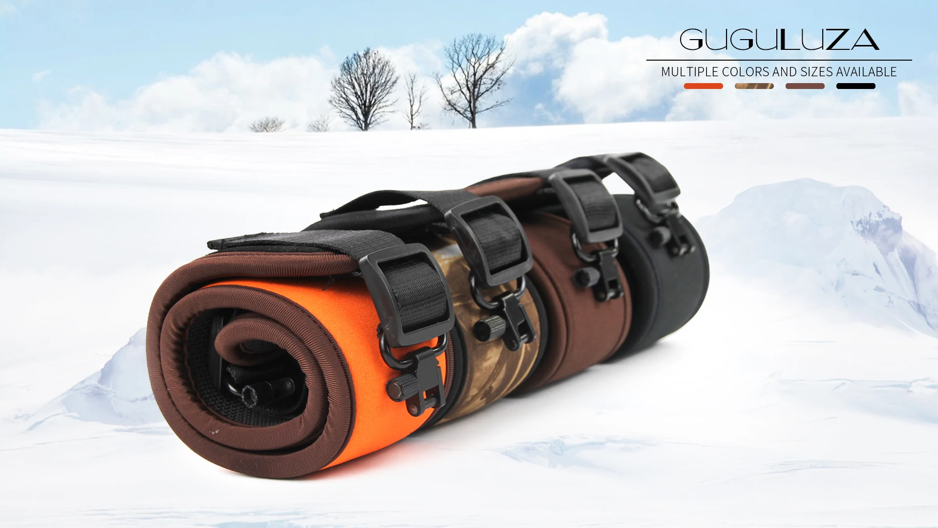 GUGULUZA Neopren-Gewehrriemen mit Schlaufengelenken, gepolsterter, rutschfester Schultergurt für Outdoor-Jagdzubehör – Detail 4
