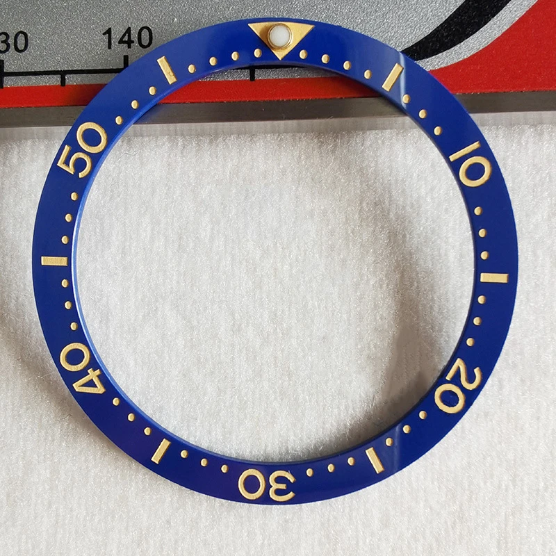 Ceramic Bezel Insert for 38mm Mens Watches Replace Accessories Watch Face SKX007 SKX009 SKA131 SKA135 Heimdallr Watch Bezel Blue