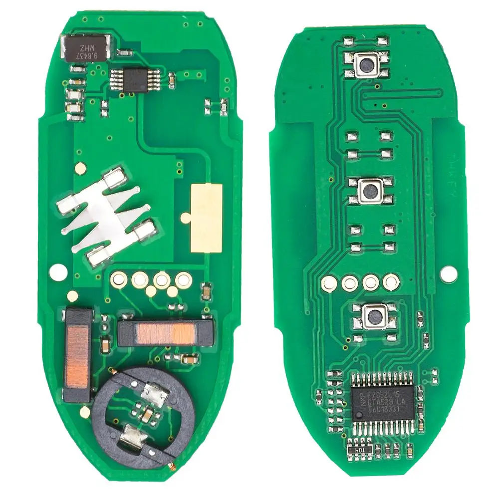 KEYECU TWB1J701 315MHz ID46 PCF7952 สมาร์ทรีโมทคอนโทรลกุญแจรถ Fob 2/3 ปุ่มสําหรับ Nissan Micra K13 มีนาคม K13 Leaf TIIDA มีนาคม