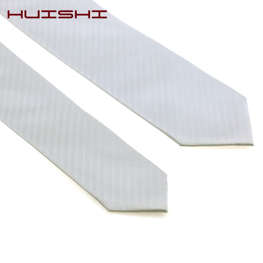 Huishi-gravata clássica listrada para homens, 6cm, laço de pescoço, moda masculina, 8cm, acessório de casamento, presente