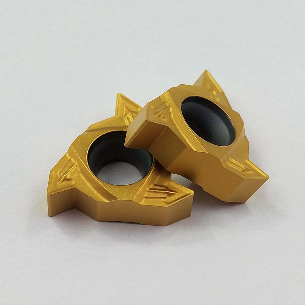 10 Chiếc ZCC.CT Chỉ Biến Lắp 16IR G60 1.5-3.0 RT16.01N-G60P YBG201 Miliing Cắt Carbide Miếng Lót