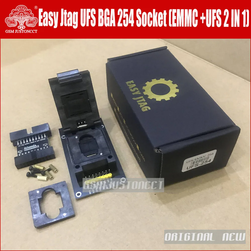 2024 Newest ORIGINAL Easy-Jtag Plus UFS BGA-254 Socket / EMMC 254 ( EMMC +UFS 2 IN 1) Adapter for EASY JTAG PLUS BOX work