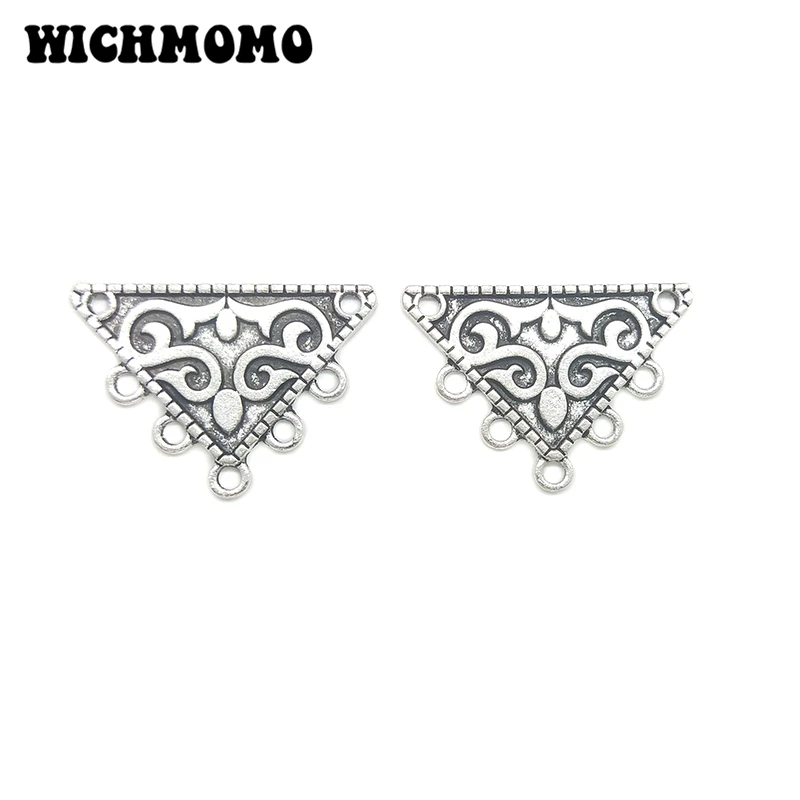 2021 New Fashion 23*33mm 6pieces/bag Zinc Alloy Porous Connector Charms Linker for DIY Necklace Earring Jewelry Accessories