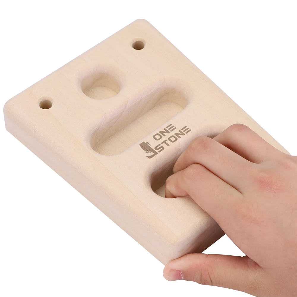 Portable Rock Climbing Hanging Fingerboard, Wooden Training Board, Exercise for Bouldering Training