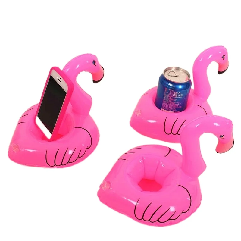 Free Shipping PVC  Inflatable Flamingo Palm COCONUT TREE Swimming Pool Float Drink Holder Bathing Beach Party Kids Bath Toy