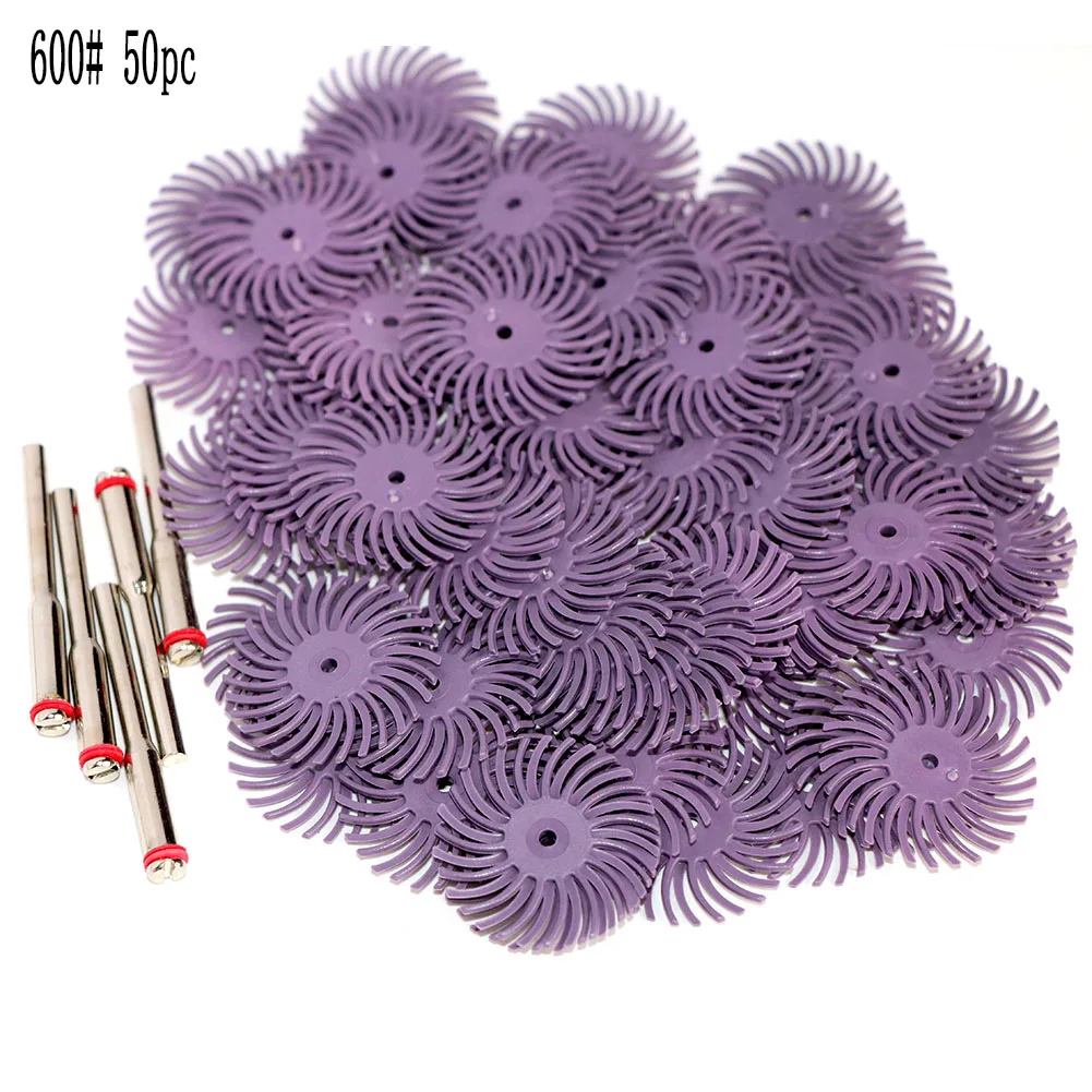 1 Zoll Radial Bristle Disc Kit Schleifbürste 1/8 Zoll 3 2,35 mm Schaft Detail Polierscheibe für Dremel Drehwerkzeug-Zubehör – Detail 1