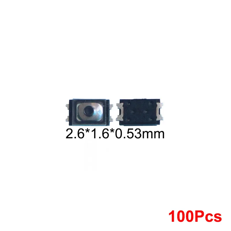 Aocarmo 100Pcs Power On/Off Inside Button Volume Switch On Flex Cable For Samsung For Huawei For OPPO For Xiaomi 3x2mm 2.6x1.6mm