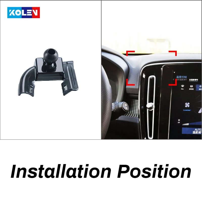 Car Mobile Phone Holder For Volvo XC40 2020 2021 Air Vent Smart Phone Stand GPS Mount Cradle Clip Navigation Bracket Accessories