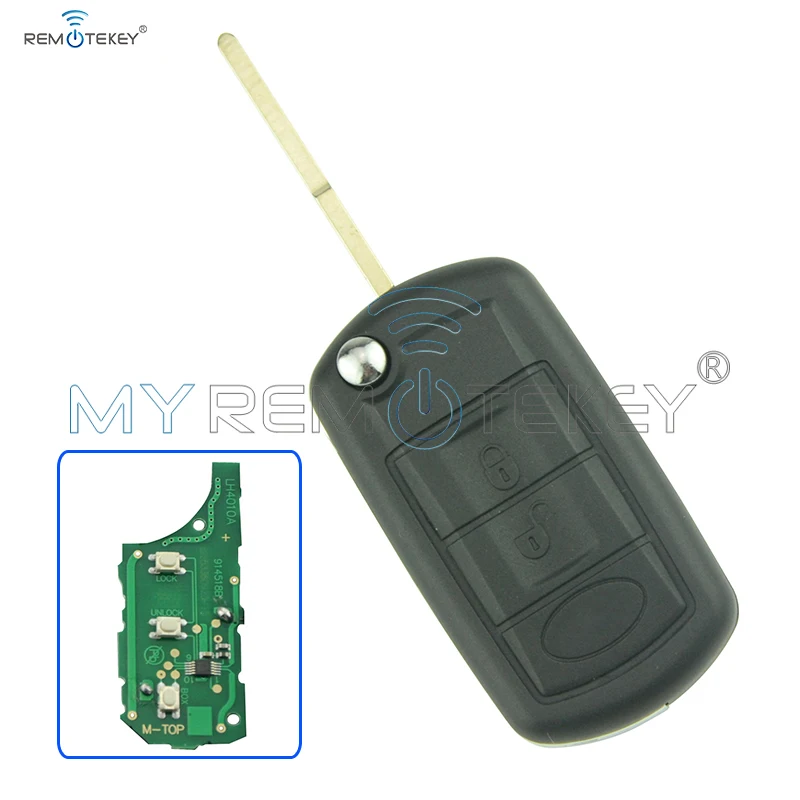 

Remtekey Flip Remote Car Key 434 Mhz For Landrover LR3 Range Rover HU101 3 Button ID46 Chip On Circuit Board