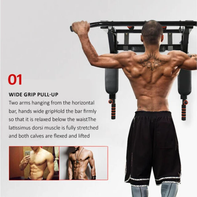 Multi Wall Mounted Pull Up Bar Dip Station Loading 300 Kg Chin Up Bar Fitness Equipment For Home Gym Sport Workout Horizontal Bars AliExpress