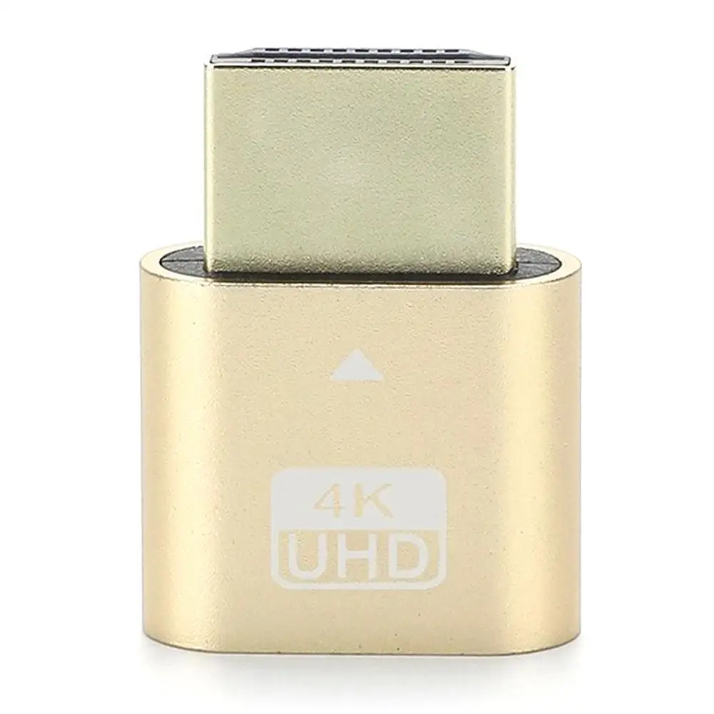 Spina fittizia compatibile HDMI emulatore Monitor compatibile HDMI DDC EDID 4K adattatore Display virtuale per BTC Mining Miner