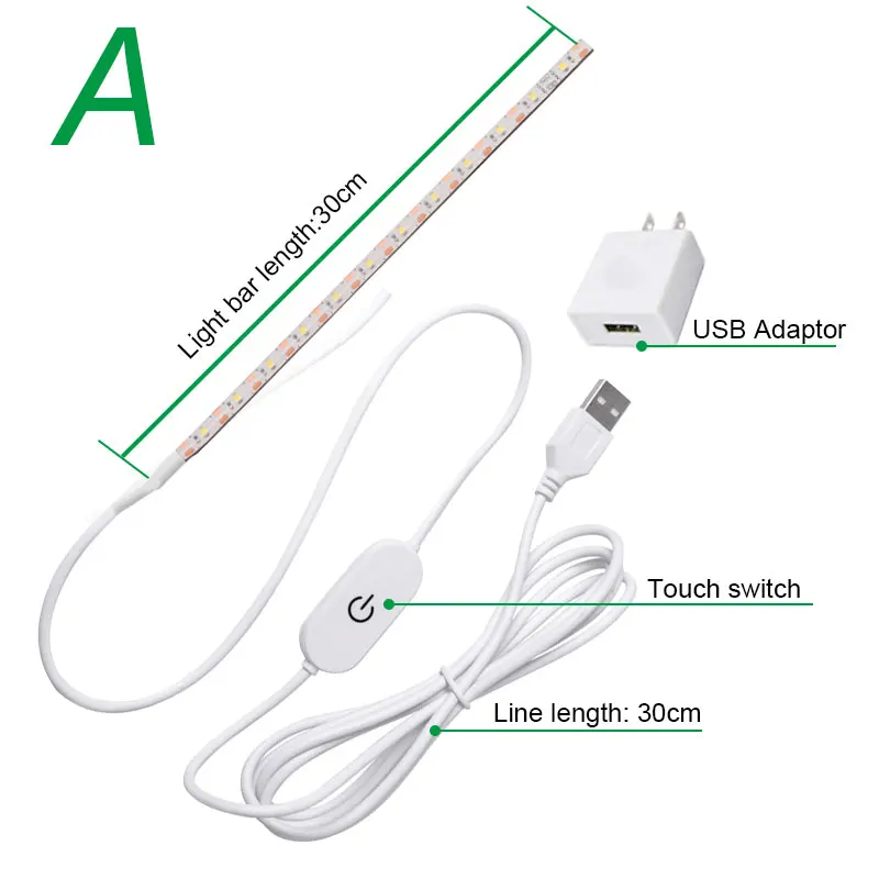 Sewing Machine Light Strip LED Strip With Touch Switch 5V USB Flexible Industrial Machine Working Adjustable LED Lights