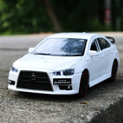 Mittishis lancer-子供用の新しい車モデル,1:32のおもちゃ,金属製の車,シミュレーション,光と音,ギフトのコレクション