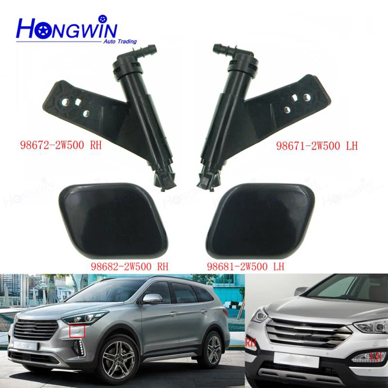 Front Headlight Washer Nozzle Headlamp Spray Pump Cover Cap For Hyundai Grand Santa Fe DM Grand 2015 2016 2017 2018 98671-2W500