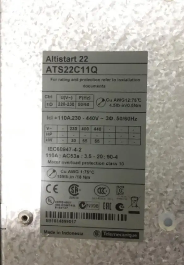 ATS22C11Q new and original Soft Starter ATS22-control 220V-power