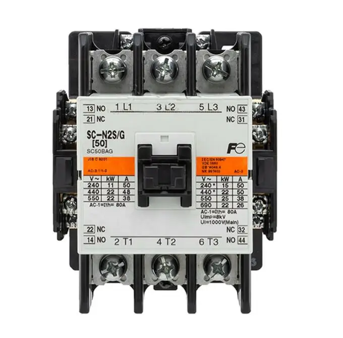 

SC-N2S/G DC48V 3P | 50A | 48VDC SC AC contactor (DC coil)