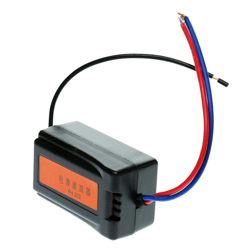 Car DC 12V Pre-wired Audio Power Noise Filter Ground Loop Isolator