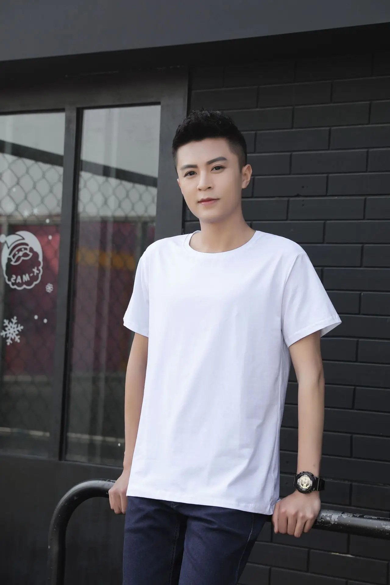 5PCS Bulk White Blank Sublimation T Shirt for Men Boys Quality Printable Modal Shirt Blanks for Heat Transfer Diy