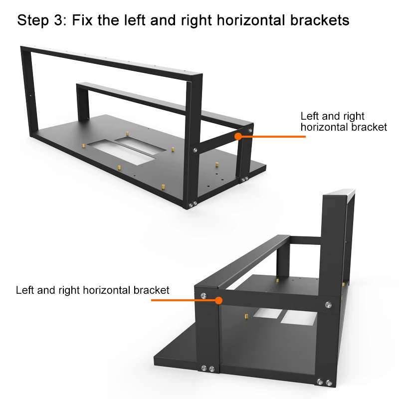 Imagem -05 - Mineração Case Rack Motherboard Bracket Open Mining Rig Frame Eth Etc Zec Ether Acessórios Ferramentas para 68 Gpu Apenas Computador