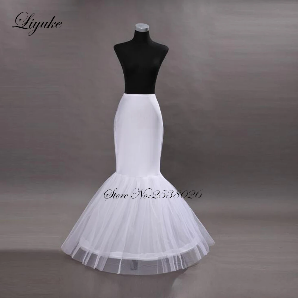 Liyuke Picture White Color 5 Kinds  Wedding Petticoat Used For A Line& Mermaid Wedding Dress  Enagua nupcial