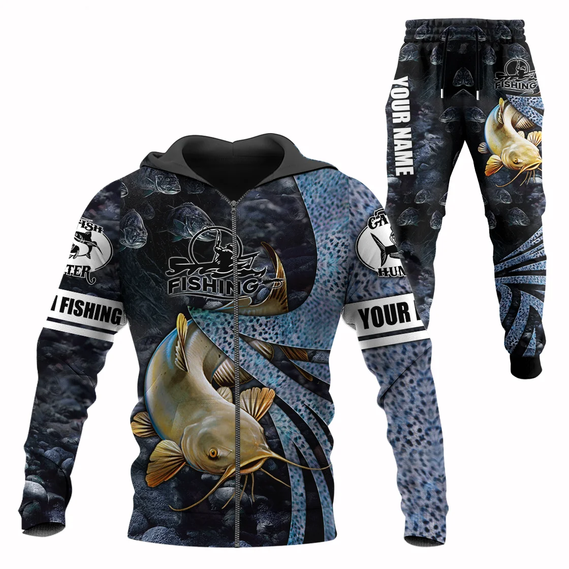 Mahi Mahi Fishing Custom Name 3D Printed Men Sets Hoodie&Pants Autumn Unisex Sportswear Casual Tracksuits Male Clothes TZ-05