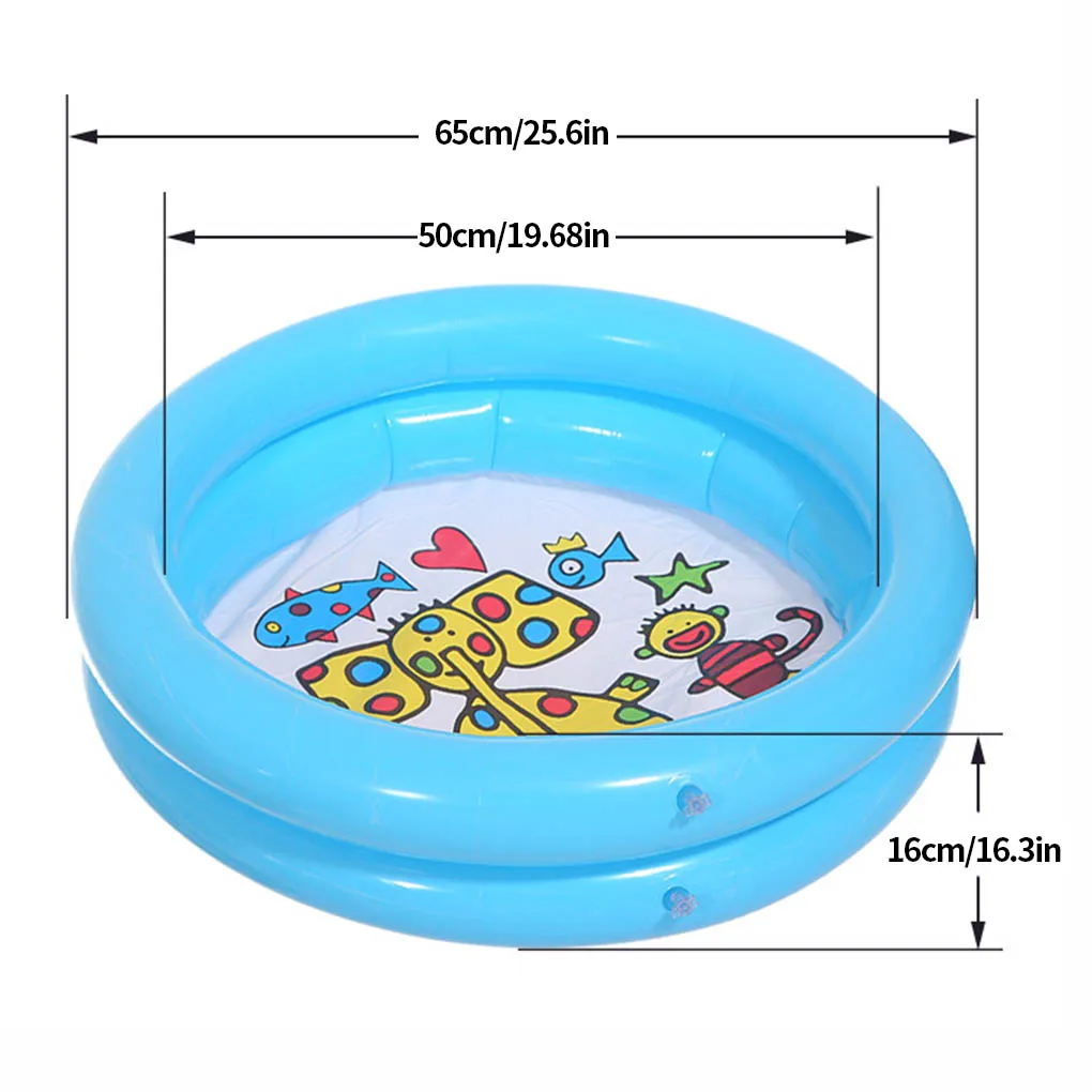 1pc 65x65cm bebê piscina criança verão crianças brinquedos de água banheira inflável redonda adorável animal impresso piscina