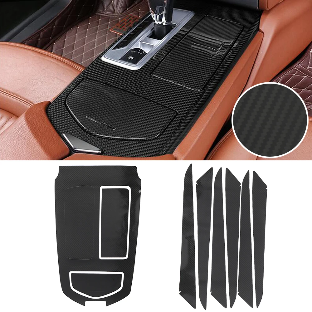 Door Panel Gear Shift Decoration Cover for Maserati Ghibli 2014 2015 2016 2017 Interior Accessories 5D Only for High-end Version