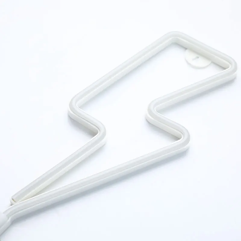 LED Neon Ký Lightning Tường Hình Đèn Ngủ USB Hoạt Động Nhà Phòng Ngủ Đảng Cưới Trang Trí Đèn Bàn