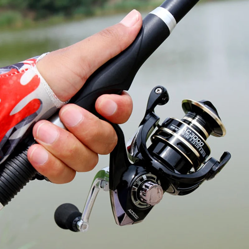 

Spinning Fishing Reel 12BB Bearing Balls 1000-6000 Series Metal Coil Spinning Reel Boat Rock Fishing Wheel