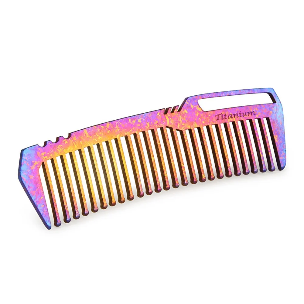 Pure Titanium Comb Rust Free Ultra Light Heaelthy Environment-friendly No Allergy Portable  Anti-static