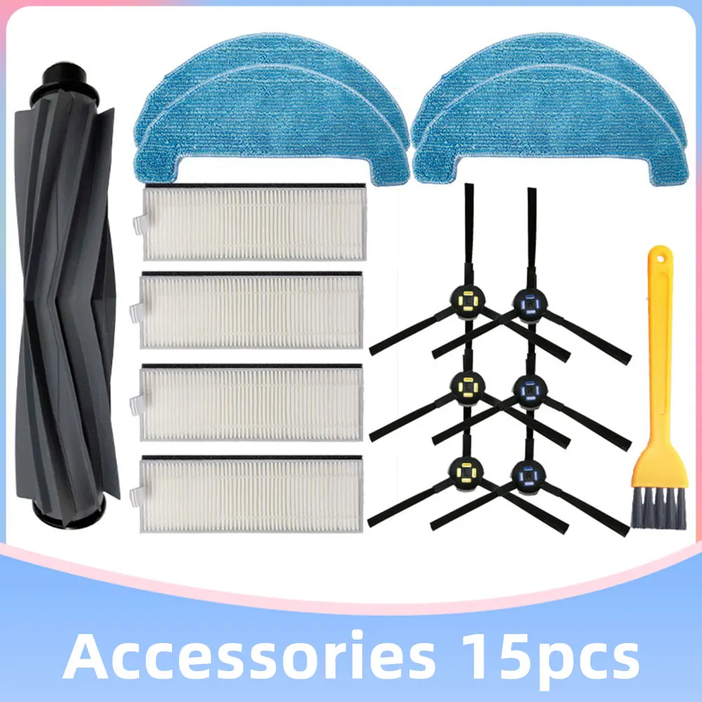Dla iLife A7 / A9S / DEXP LF800 / Genio Deluxe 500 HEPA filtr główne szczotki boczne końcówki do mopa odkurzacz Robot część zamienna