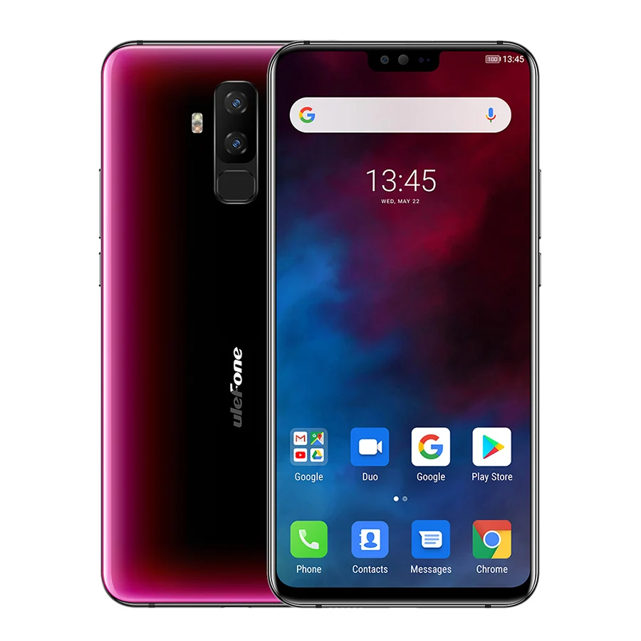 Ulefone T2 Dual 4G, هاتف Ulefone T2 Dual 4G هاتف ذكي 6.7 بوصة FHD + Helio P70 6GB + 128GB أندرويد 9.0 16MP + 8MP 4200mhA الهاتف المحمول NFC شحن لاسلكي