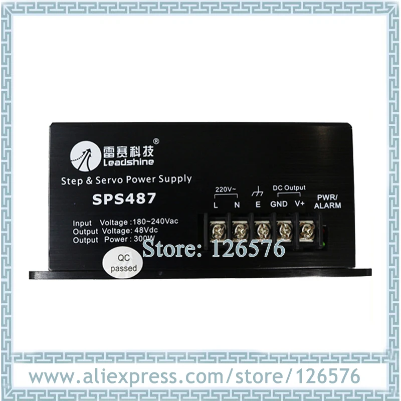 

Leadshine SPS487 Power supply 48VDC 7A Unregulated Switching Power Supply with 180-250 VAC Input