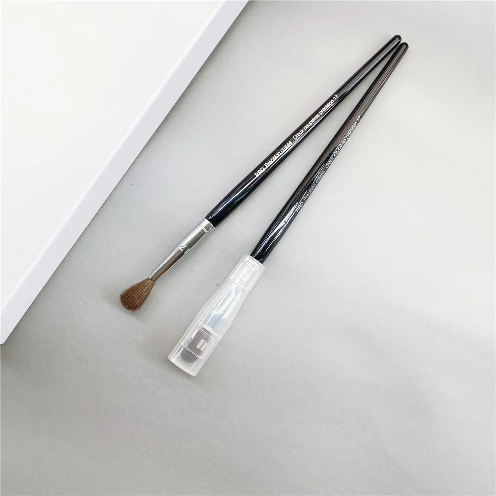 Pro Precision Crease Eye Makeup Brush #17 - with Cap Small Long Hair Eyeshadow Blending Cosmetics Beauty Tools