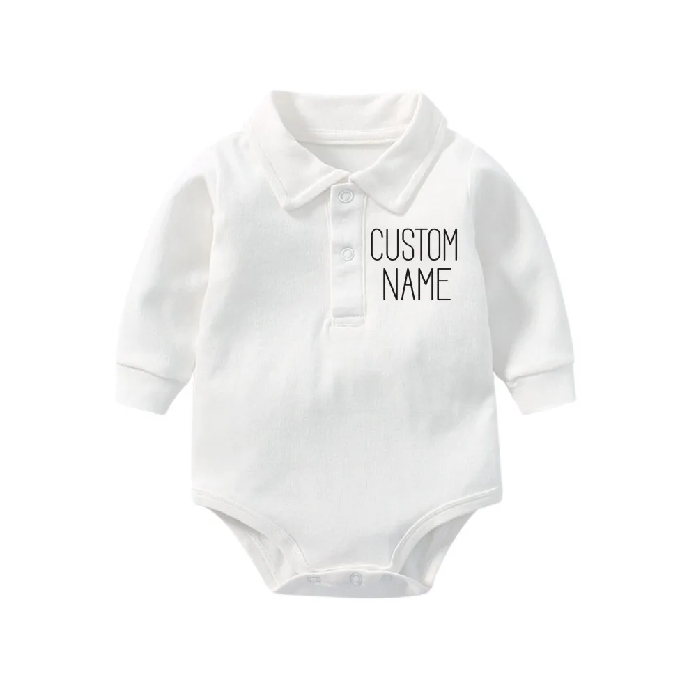 Custom Baby Name Bodysuit with Long Sleeve Personalized Name Baby Outfit Newborn outfit Coming Home Baby Shower Gift Bodysuit