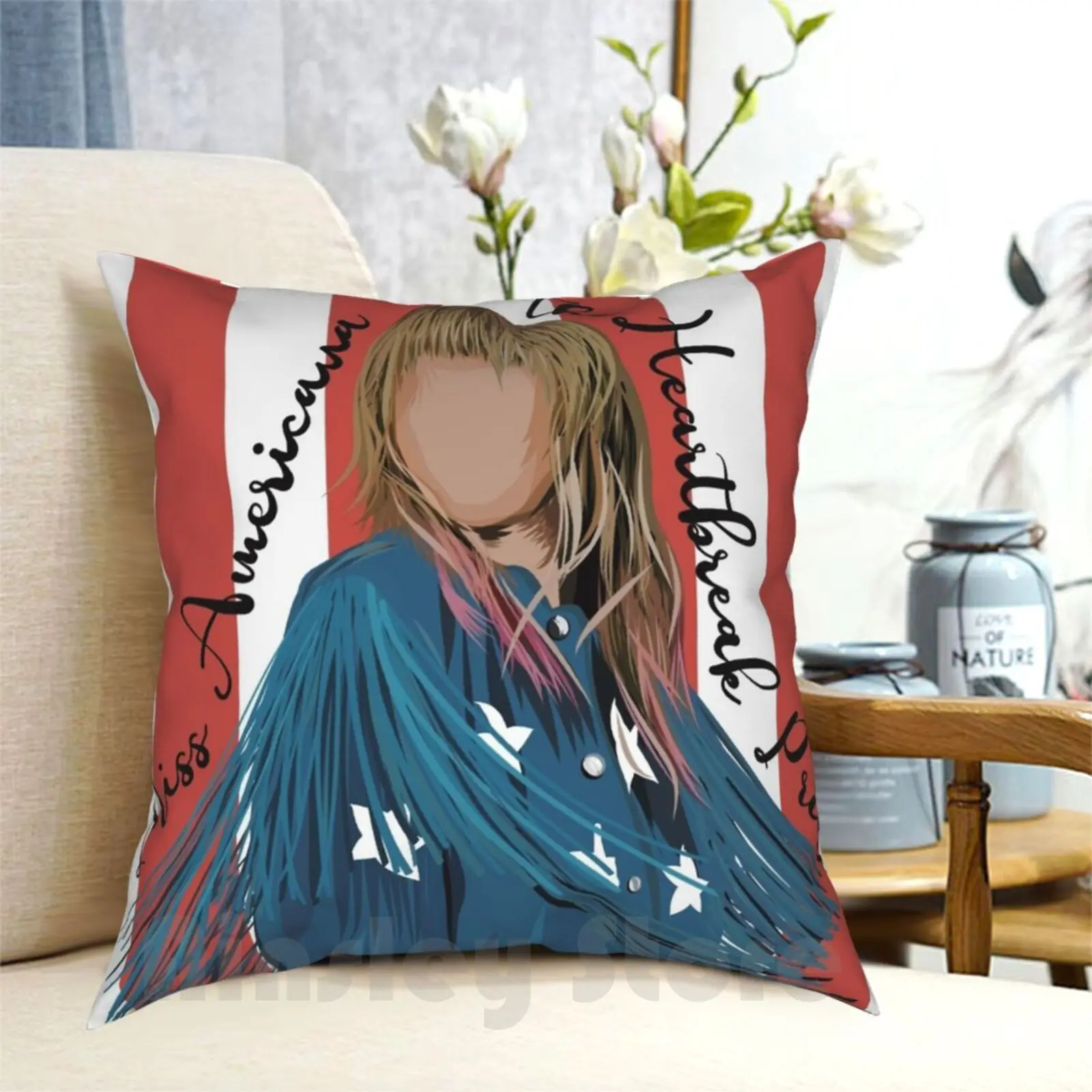 Miss Americana & The Heartbreak Prince Pillow Case Printed Home Soft Throw Pillow Lover Miss Americana And The