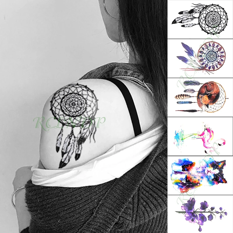 Waterproof Temporary Tattoo Sticker Purple Flower Plant Small Size Art Tatoo Fake Tatto Flash Tattoos For Kid Men Women