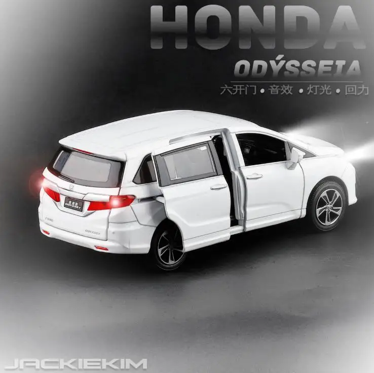 honda odyssey toy car  Diecast Metal Model CAR Toys for kids children Sound Lighting Pull Back gifts collection hobby