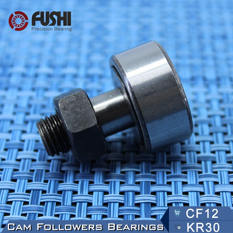 KR30 CF12 Cam Followers Bearing 12mm 1PC Stud Type Track Rollers KRV30 CF12B NAKD30 KR30PP / UU Bearings CF-12